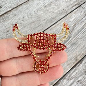 Vintage Jewelry Bull Brooch Bulls Jewelry Bull Pin